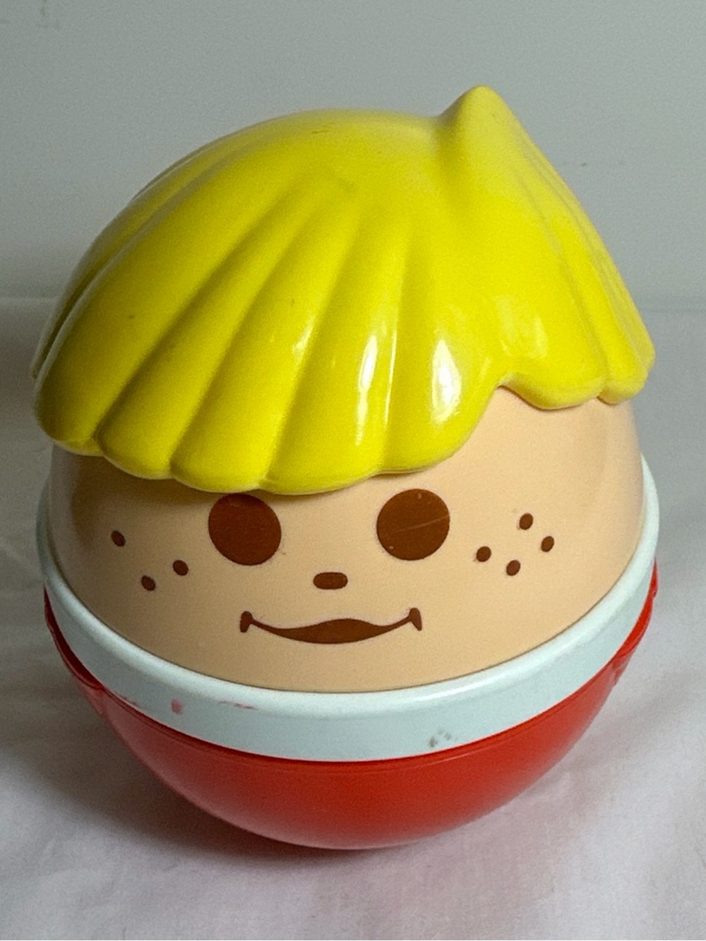 Vintage Jumbo Little Tikes Toddle Tots Weeble Wobble 5” Chime Ball